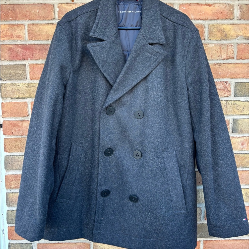 Tommy Hilfiger Men's Charcoal Peacoat